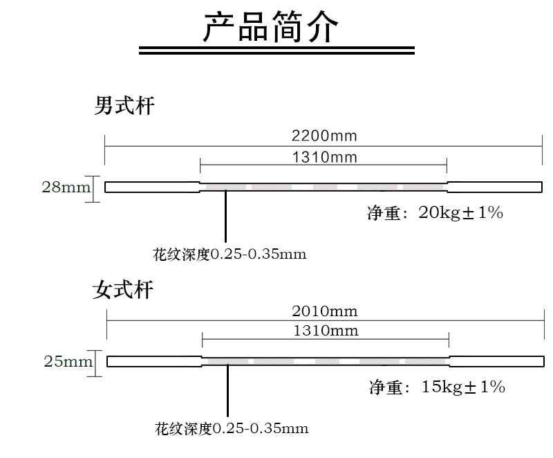 男子訓練桿